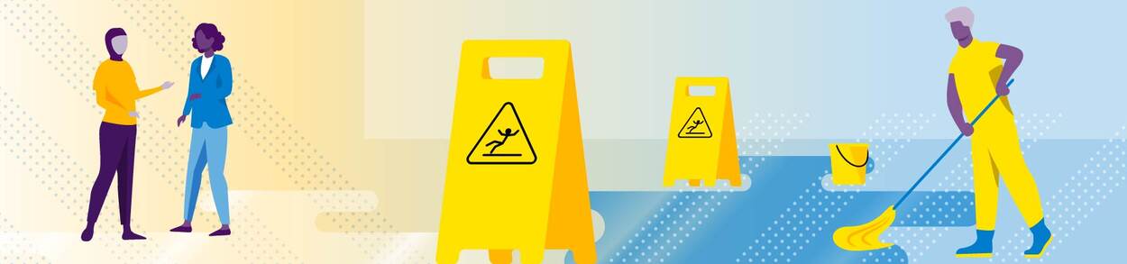Risico's die verbonden zijn aan vloeren op de werkplek