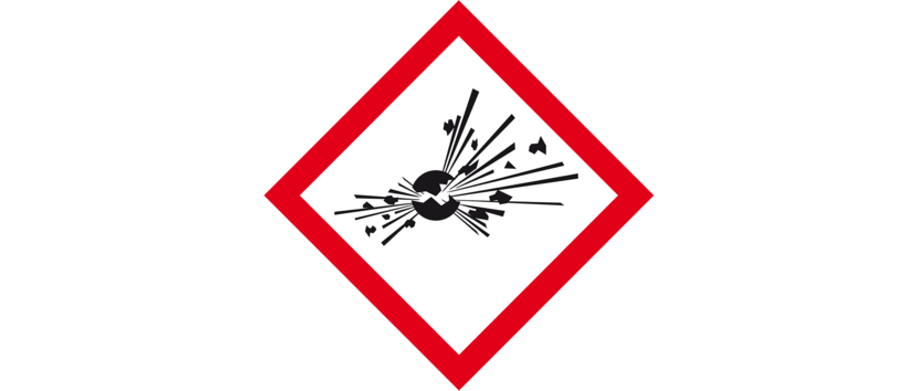 Gevarenpictogram explosieve stoffen (GHS01)