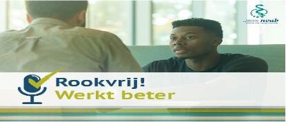 Advertentiebeeld Podcast Rookvrije Organisatie: Rookvrij! Werkt beter
