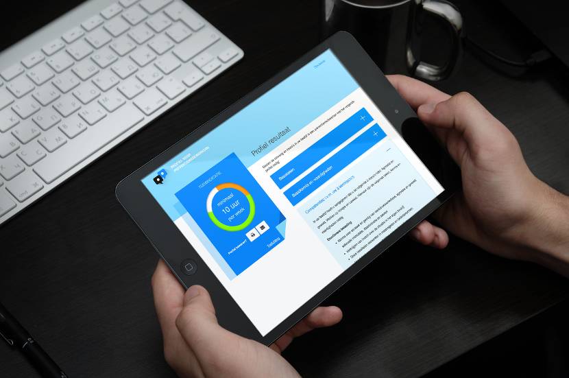 I-Pad in handen